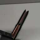 Hair Straightener 1 Inch Flat Iron and Curler 2 in 1 Titanium Ceramic Ionic Dual Voltage Straightener with Heat-Resistant Silicone, for Less Frizz, Shinier & Smoother (Black/Rose Gold)