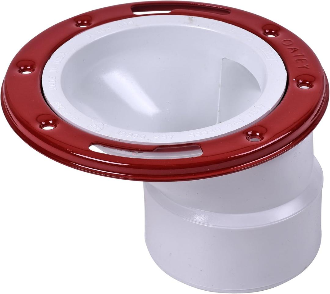 Oatey 3 in. or 4 in. PVC Offset Closet Flange with Metal Ring without Test Cap