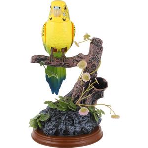 NUOBESTY Talking Parrot Toy Interactive Electric Talking Bird Pets Repeat What You Say Parrot Sound Recording Voice Repeating Funny Electronic Pets Kids Adults Outdoor Garden Office Home Decoration
