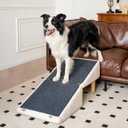 Dog Ramp Ottoman for Couch and Bed, Extra-Wide Platform with Storage