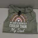 My Aunt is Definitely Cooler Than My Dad Auntie Niece Nephew T-Shirt (4T, Olive Heather)