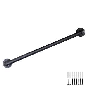 Staircase Handrails 3FT, Galvanized Steel Stair Railing Easy to Install, Iron Balusters Hand Railing Indoor Outdoor for Household or Commercial Buildings