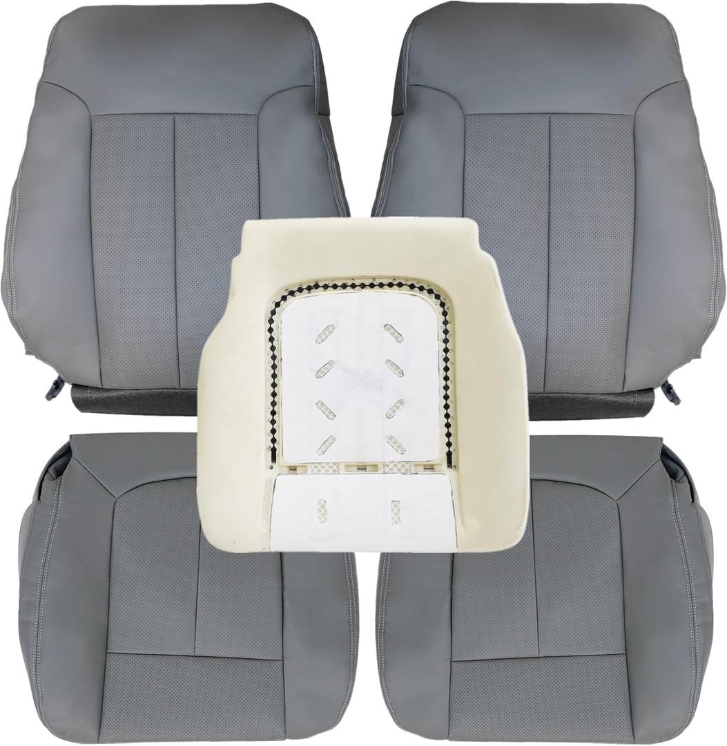 NLQR Front Full Set Seat Covers Compatible with Ford F150 F250 F350 2009-14