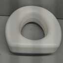 HealthSmart Enhanced Comfort 5" Raised (Round) Toilet Seat Risers for Seniors 5 Slip Resistant Pads FSA/HSA Eligible Padded Toilet Seat Elevation 15.7 x 15.2 x 6.1