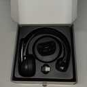 Bluetooth Headset, Wireless Headphone with AI Noise-Canceling Microphone On Ear Wireless Headset with USB Dongle for Computer Office (Black)