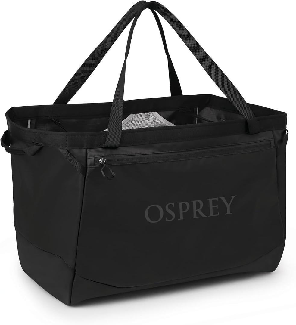 Osprey Transporter 60L Heavy Duty Gear Tote, Raven Black