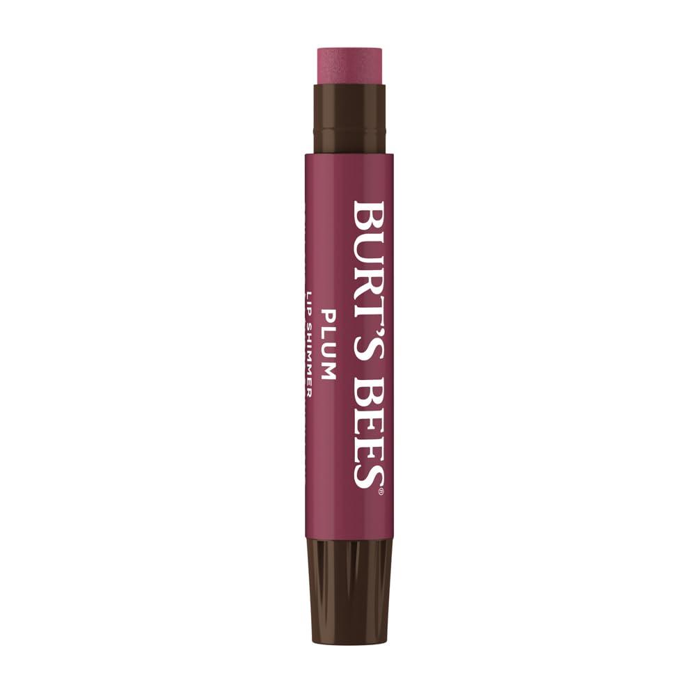 Burt's Bees 100% Natural Moisturizing Lip Shimmer, Plum - 1 Tube (0.09 Ounce (Pack of 1))