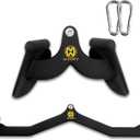 LAT Pulldown Attachment,Back Tricep Bar Strength Training,Handle Grips LAT Pull Down Bar Press Down Exercises,Cable Machine Accessories, Cable Back Attachments for Home Gym