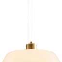 Globe Pendant Lighting Glass Pendant Light Kitchen Island 1-Light Milk White Glass Hanging Light Adjustable Gold Mid Century Pendant Lamp for Farmhouse Dining Room Bedroom