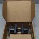 Estmoon 1 Pack Passage Door Handle Matte Black Door Lever, Interior Door Knob Square Heavy Duty Non-Locking Handlesets Hall Closet Handle, Reversible for Right & Left Sided Doors