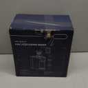 Hot & Iced Coffee Maker with Bold Setting, Single Serve Coffee Maker for K Cup and Grounds, 6-14 Oz Brew Sizes, 50 Oz Removable Water Tank, One Cup Coffee Machine with Reusable Filter, Black