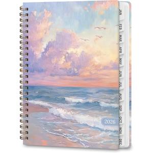 5 x 2026 Planner, Weekly and Monthly Calendar Planning Book, Jan 2026 - Dec 2026, Academic Agenda Planner for School Supplies and Office Desk Accessories - A5 (6.3" x 8.5") (Seaview)