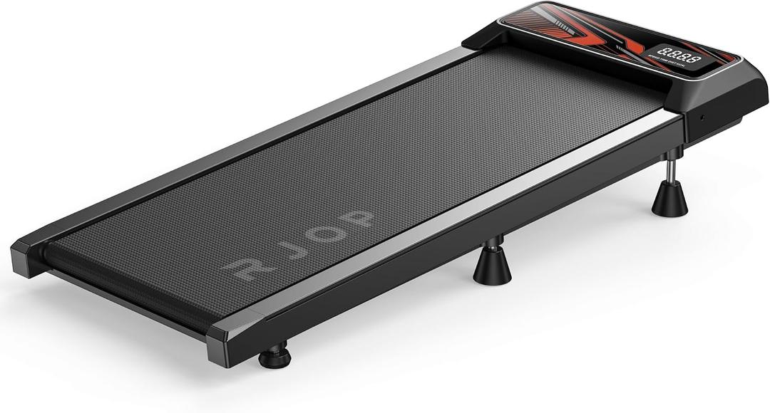 RJOP 2.5HP Walking Mat with Incline Pad, Under Desk Treadmill for Home Gym, Walking Running Pad with Remote, 3 in 1 Low Noise Small Mini Portable Treadmill with LED Screen, 270lbs Capacity