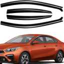 Rain Guards Window Deflector Fit for 2019-2024 Kia Forte Black 4 PCS