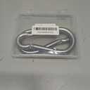 Large Spring Snap Hook Carabiner, 304 Stainless Steel Heavy Duty Carabiners Clip, Stainless Steel Spring Snaps Hooks Carabiners Outdoor (Silver)