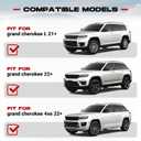 HEKA 2021-2026 Roof Rack Cross Bars for Jeep Grand Cherokee L & WL - 330 LBS Heavy Duty Aluminum, Lockable, Low Wind Noise, Sleek Hidden Hardware
