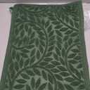 Bulijojo Front Door Mat Entrance,Durable Heavy Duty Welcome Mat,Thick Absorbent Natural Rubber Non Slip Mat,Sturdy Entryway Green, 17"x30" (1'5" x 2'6" (Leaf))