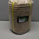 Twisted Jute Rope (3/4 in x 20 ft) Natural Thick Hemp Rope for DIY Crafts, Railings, Hammock, Decorating