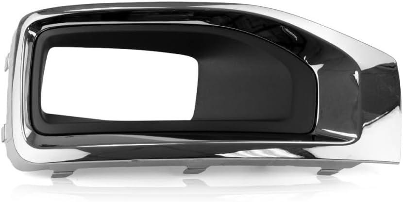 For GMC Yukon/Yukon XL 2015-2020 Fog Light Trim Passenger Side | Front | Primed | Chrome Bezel | Replacement For GM1039187 | 22936427