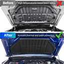 Hood Insulation Liner Fits for 2024 2025 2026 Toyota Tacoma 2025 2026 Toyota 4Runner Hood Heat Shield Engine Soundproof Cover Compatible with Tacoma 4Runner Accessories Hood Protector