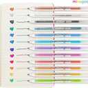 12 PCS x 3 sets Scented Glitter Color Gel Pen Smooth Writing Stationery Kit Cute Smell Good Fruit Flavors Coloring for Girls Kids Art Crafts School Stocking Stuffers (3 SETS Scented Glitter)