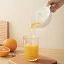 Ceramic Lemon Juicer Reamer Manual Citrus Lime Hand Squeezer Bowl with Handle and Pour Spout, Handheld, Easy to Use and Clean