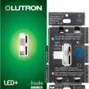 Lutron Ariadni/Toggler LED+ Dimmer Light Switch for Dimmable LED, Halogen and Incandescent Dimmer Switch, 150W, Single-Pole/3-Way, AYCL-153P-WH, White