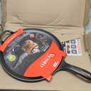 Victoria 12-Inch Cast Iron Comal Pizza Pan with a Long Handle and a Loop Handle, Preseasoned with Flaxseed Oil, Made in Colombia