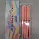 Artdone Metallic Nail Art Pens, Liner Brushes Set, 5PCS Pink Color Nail Tools For Long Lines, Thin Details, Fine Drawing, Liner Brush UV Gel Polish Painting Nail Design Sizes 5/ 8/ 12/ 20/ 25mm