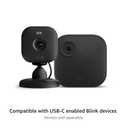 Blink Weather Resistant 13ft Power Adapter for Blink Mini 2, Mini 2K+, Outdoor 4, and Outdoor 2K+ (Black)