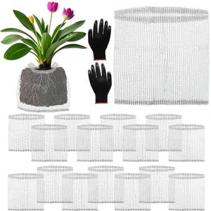 16 Pcs Root Guard Gopher Proof Stainless Wire Steel Baskets, 3 Gallon Gophers Moles Voles Mesh Baskets Protect Plant Roots Tubers Trees Flowers Crops (16 Pcs 3 Gallon) (14"X14"-16 Pack)