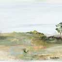 Grassland Nature Horizon Scene Wall Plaque Art,"18x12"