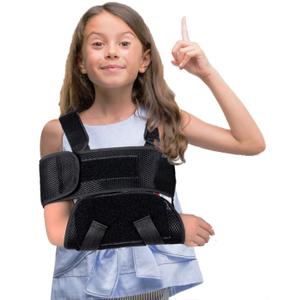 Kids Arm Sling, Medical, Breathable, Soft & Comfort, Adjustable, Children Pediatric Rotator Cuff, Elbow Support for Broken, Fractured Arm & Shoulder Injury, Immobilizer Band