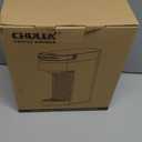 CHULUX Slim Single Serve Coffee Maker for K Pod, One Cup Coffee Maker Fits 7.3" Travel Mugs, Coffee Machine with 6 to 12oz Brew Sizes, Pearl White