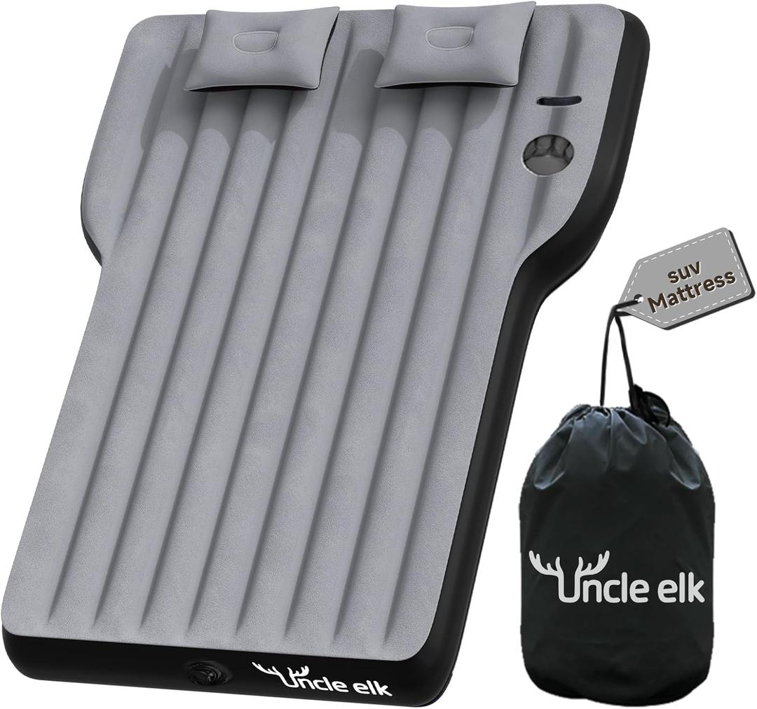 Tesla Model Y Mattress, Inflatable SUV Mattress for Portable Camping Mattress, Foldable Air Mattress with Air Pump and Storage Bag for Tesla Model Y and SUV Travel, Grey