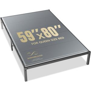 Bunkie Board Queen Size 59"x80" Bed Boards for Under Mattress - Heavy Duty Reinforced Wood Support Board with Anti-Sag Design, Fits Metal Frames/Platform Beds/Sleeper Sofas