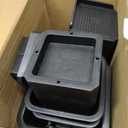 shouwuhho Bed Risers 12 inch Heavy Duty, Oversized Furniture Risers Support up to 6,000 Lbs for Sofa Table Couch Chair Leg Frame Dorm (4 Pack, Black, 12 inch)