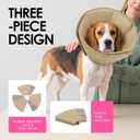 AOFITEE Dog Cones for Medium Dogs, Soft Dog Cone Collar After Surgery
Adjustable Cone for Dogs to Stop Licking, Breathable Pet E-Collar Alternative for Wound Healing(Khaki,Medium)