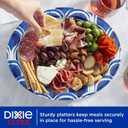 Dixie Ultra Disposable Paper Platters, 10" x 12.5", 25 Count  Durable, Sturdy Design