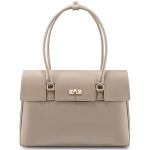 LOVEVOOK Laptop Bag for Women Work Tote 15.6 Inch Briefcase Messenger Bag Waterproof Business Office Professional Large Capacity Handbag Shoulder Bag,Apricot