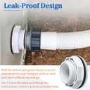 SP1023 1-1/2-Inch FIP Inlet Return Fitting with Hose, Above Ground Pool Inlet Return Fitting with Locknut Gasket Famale Inlet Pipe (FIP) for Hayward SP1023 Swimming Pool Inlet Return Fitting