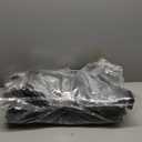 Magnetic Insulated Door Curtain Fits 36"x82" Doors - Thermal Door Cover for Winter with Clear Window, Window Insulation Kit & Doors Draft Stopper to Keep Cold Air Out for Front Doorway Home - Black