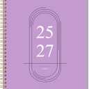 2026-2027 Monthly Planner, Jan 2026-June 2027, A4 (8.5" x 11"), 2 Year Monthly Planner, 24 month Calendar, Simple Calendar Planner Notebook Cardboard Cover, Suitable for Schools & Offices,Purple