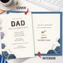 5 x Funny Fathers Day Card for Dad, Unique Dad Father's Day Card Gifts from Daughter Son, Gifts for Father