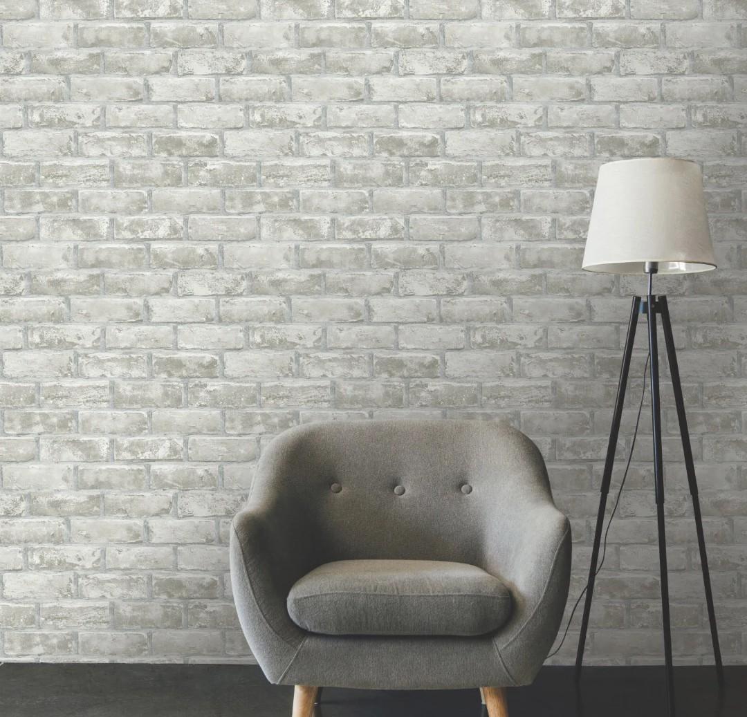 Brick Gray Nuwallpaper Peel And Stick