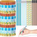 72 Pcs Tropical Birthday Party Favors Set Hawaii Ocean Movie Theme Pencils and Silicone Wristbands Tropical Bulk Party Decorations for Birthday Teachers Rewards Gift Bag
