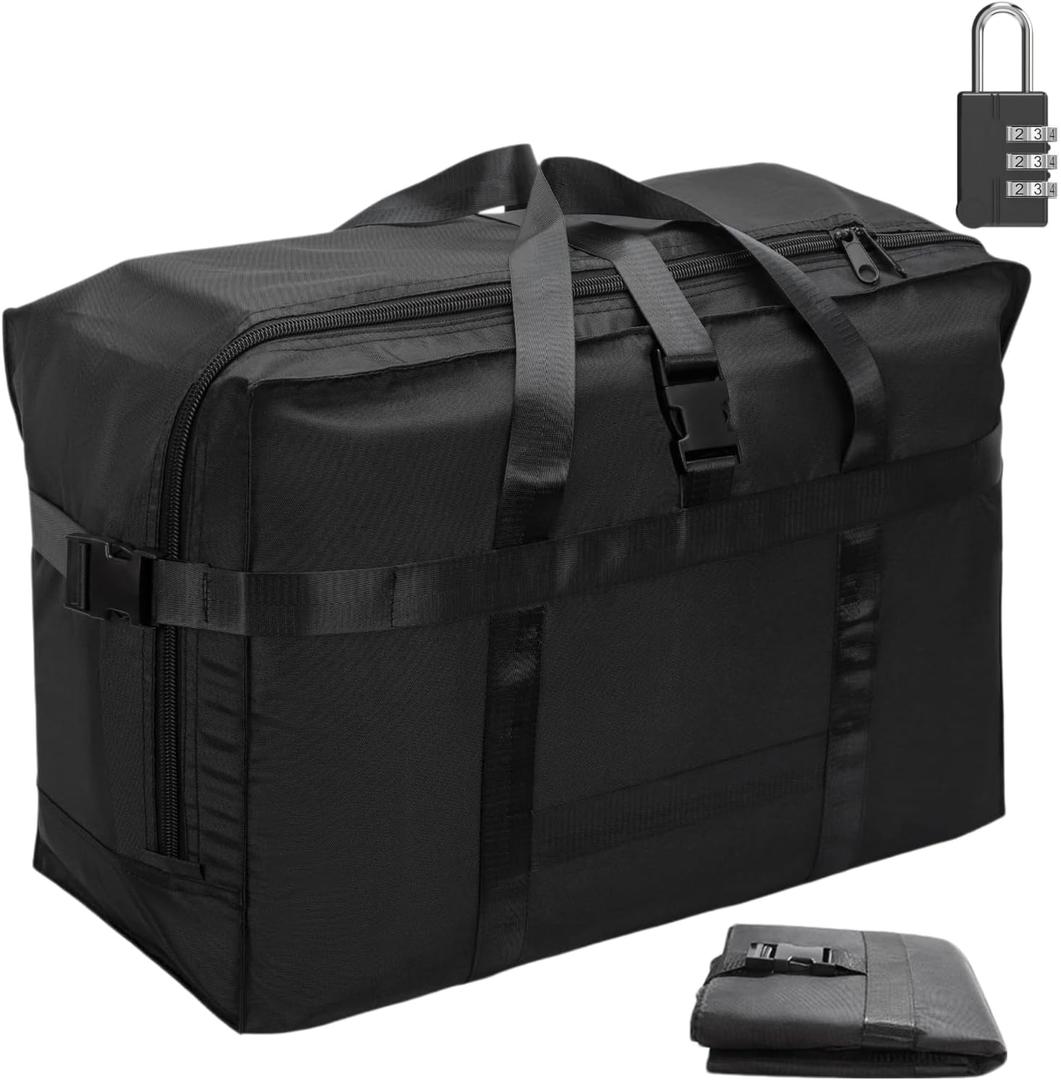 Extra-Large Discreet Locking Storage Bag, 80L-Black