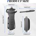 Goovilla Swivel Bike Wall Mount 4 Pack, Space Saving Bike Hangers for Garage with Screw and Easy Installation, Metal Vertical Bike Rack Wall Mount Holds up to 66.2lbs with No-scratch Protection, Black