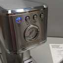 CHULUX Slim Espresso Machine with Milk Frother Steam Wand, 20 Bar Professional Italian Pump Espresso Coffee Machine for Home Cappuccino & Latte Maker, Silver