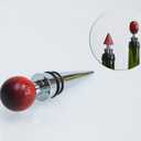 Wine Stopper Bottle Stopper - 3-pcs Wine Stopper and one stand For Gifts, Bar, Holiday Party, Wedding (Wood)